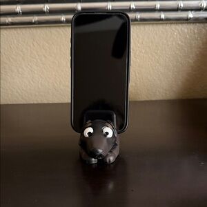 Black Phone Holder Stand for the Dog Lover